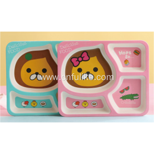 Bright Color Bamboo Plates for Toddler